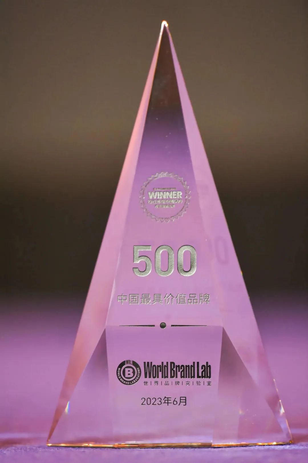 權威認證 利亞德入選中國500最具價值品牌